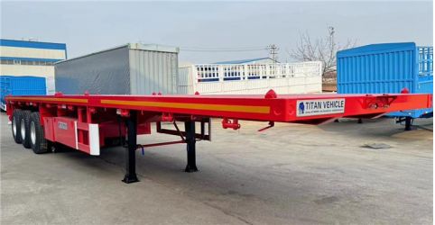 Tri Axle 40ft Flatbed Trailer will be sent to Uganda