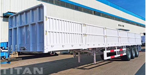 Side Wall Bulk Cargo Semi Trailer Will Ship to Uganda