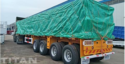 40 Ft Flatbed Trailer Will Ship to Uganda