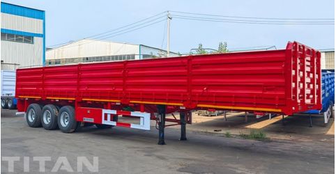 3 Axle Sidewall Bulk Cargo Semi Trailer Will Ship to Uganda