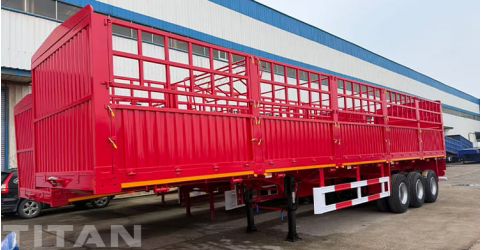 3 Axle Bulk Semi Fence Cargo Trailer Will Ship to Uganda