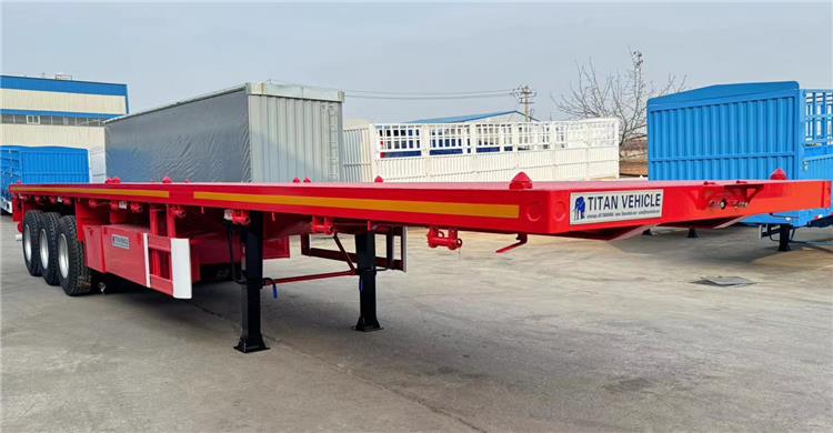 Tri Axle 40ft Flatbed Trailer for Sale In Uganda