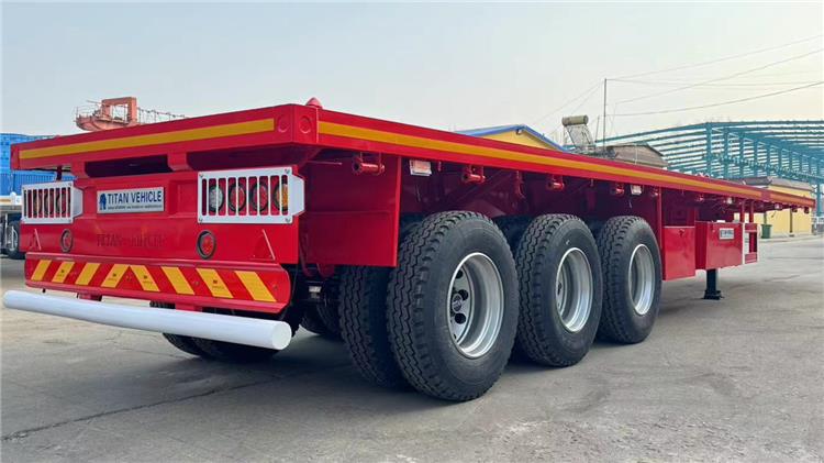 Tri Axle 40ft Flatbed Trailer for Sale In Uganda