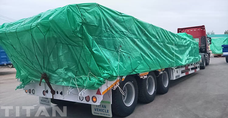 40 Feet Low Bed Trailer Truck Types Price for Sale in Uganda Kampala