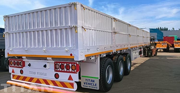 Side Wall Bulk Cargo Semi Trailer for Sale in Uganda