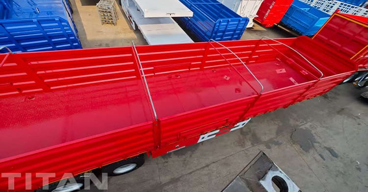 3 Axle Sidewall Bulk Cargo Semi Trailer for Sale in Uganda