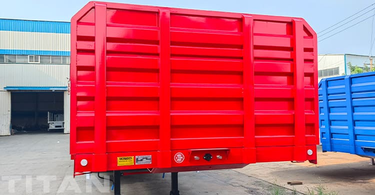 3 Axle Sidewall Bulk Cargo Semi Trailer for Sale in Uganda