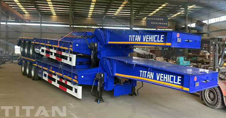 Hydraulic 3 Axle Low Bed Trailer for Sale in Uganda