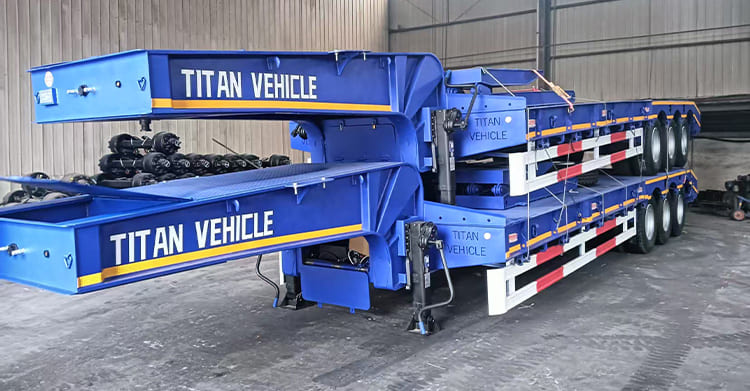 Hydraulic 3 Axle Low Bed Trailer for Sale in Uganda