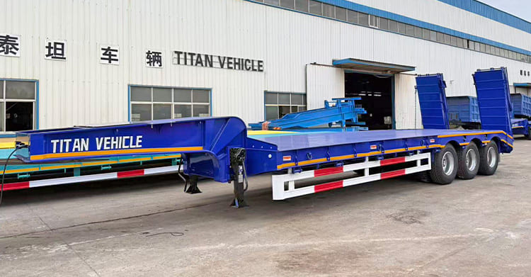 Hydraulic 3 Axle Low Bed Trailer for Sale in Uganda