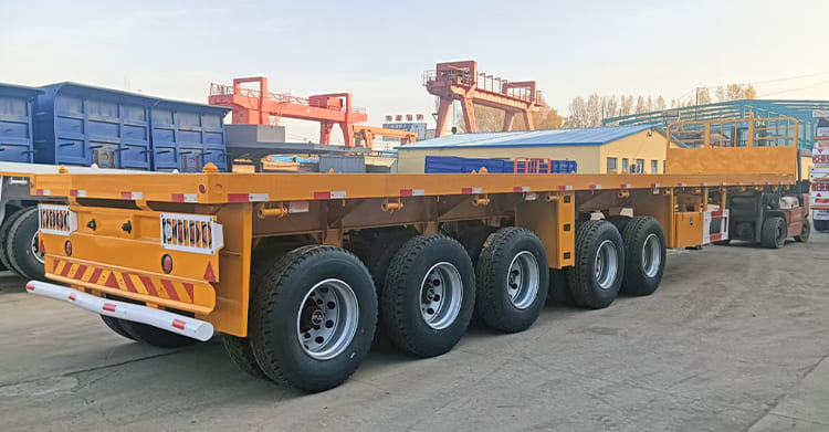 5 Axle Platform Container Semi Trailers for Sale in Uganda