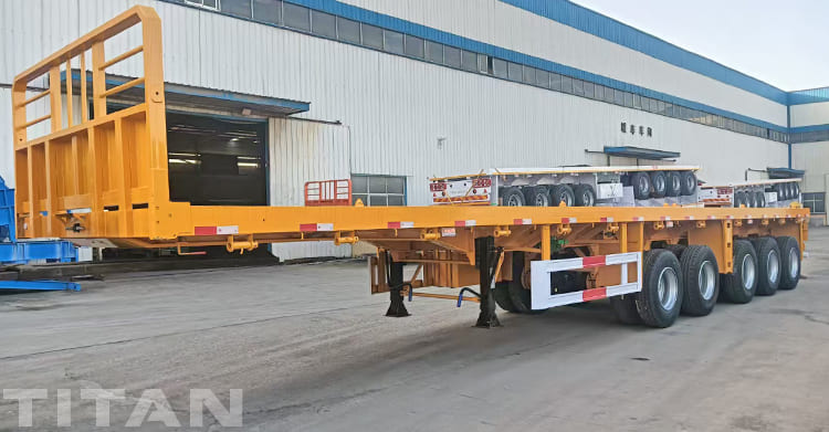 5 Axle Platform Container Semi Trailers for Sale in Uganda