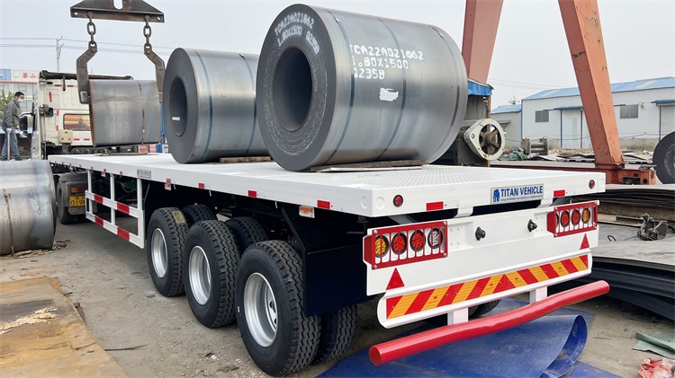40 ft Flatbed Trailer for Sale in Uganda | 3 Axle Flatbed Trailer Prices Manufacturer