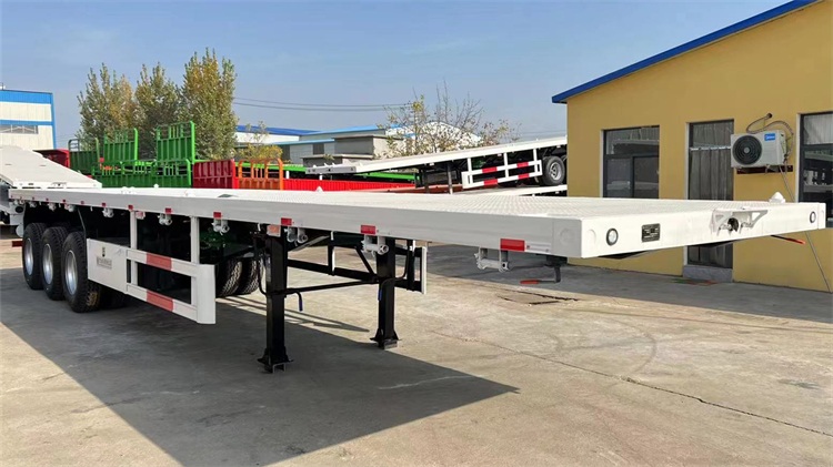 40 ft Flatbed Trailer for Sale in Uganda | 3 Axle Flatbed Trailer Prices Manufacturer