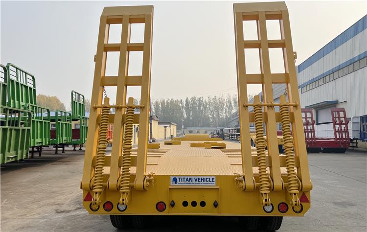 4 Axle 100 Ton Low Loader Truck Trailers for Sale In Uganda Kampala
