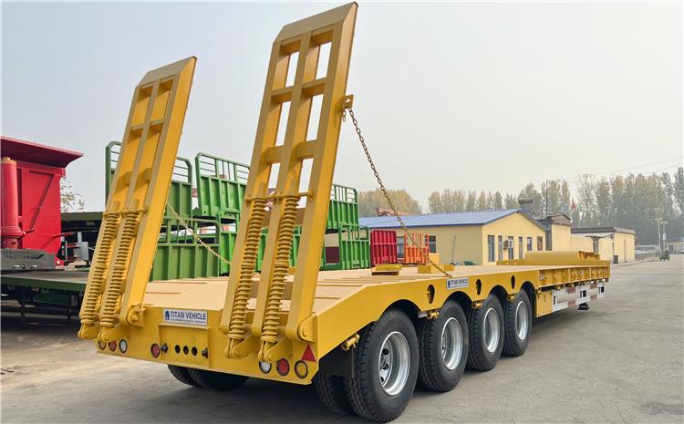 4 Axle 100 Ton Low Loader Truck Trailers for Sale In Uganda Kampala