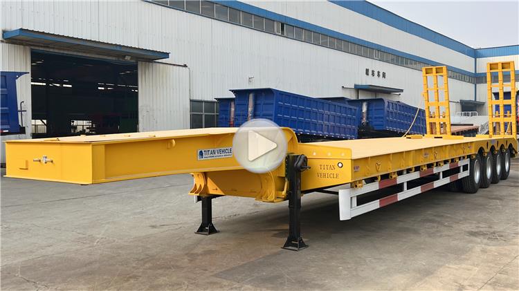 4 Axle 100 Ton Low Loader Truck Trailers for Sale In Uganda Kampala