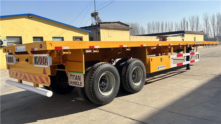 40 foot Flat Deck Trailer Price In Uganda | China Container Semi Trailer