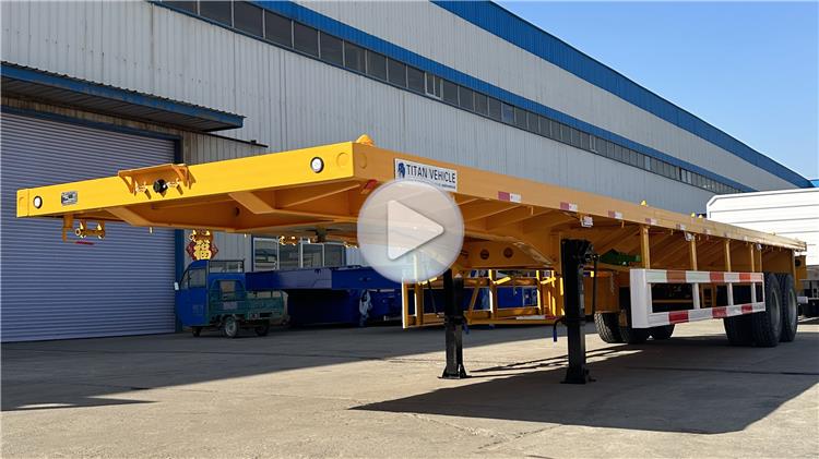 40 foot Flat Deck Trailer Price In Uganda | China Container Semi Trailer