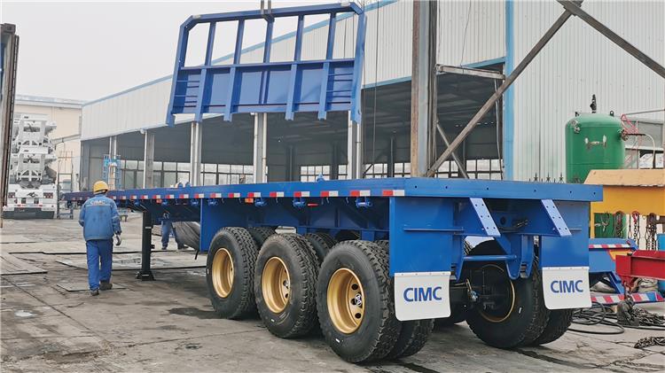 CIMC 40 foot Flatbed Tractor Semi Trailer for Sale In Uganda