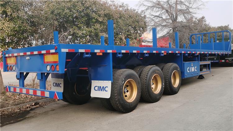 CIMC 40 foot Flatbed Tractor Semi Trailer for Sale In Uganda