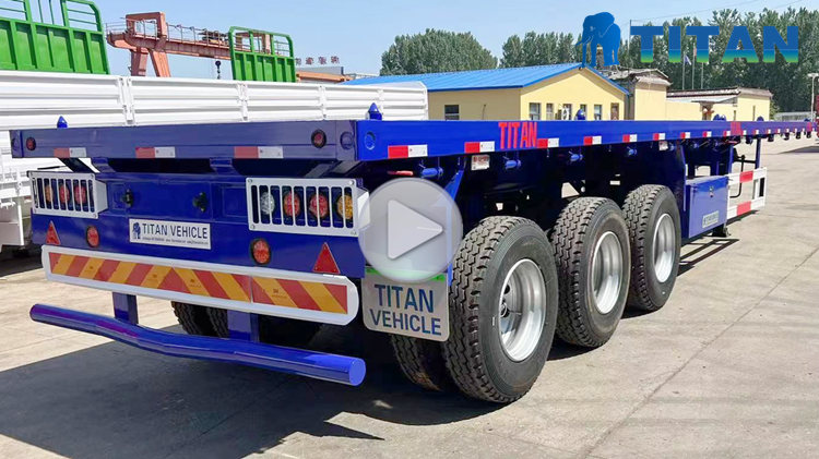 Triple Axle Platform Semi Trailer Price In Uganda
