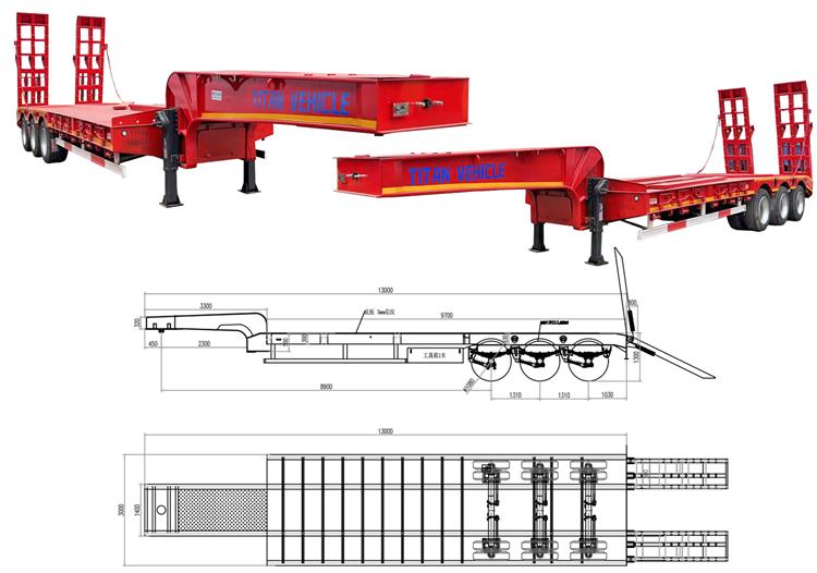 Lowbed Trailer for Sale in Uganda | Low Bed Semi Trailer Price in Kampala