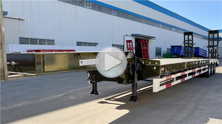 Hydraulic 3 Axle 40 feet Semi Low Bed Trailer Price Manufacturer | Uganda Trailer