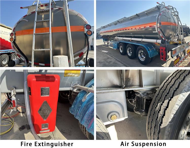 Uganda Trailer Aluminum Fuel Tanker Semi Trailer Price