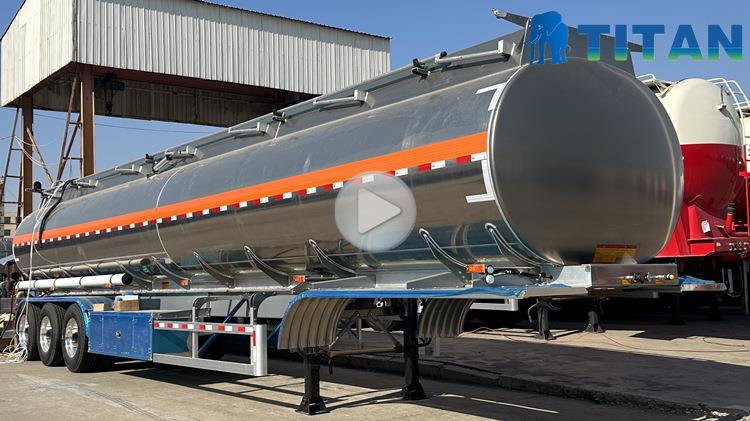 Uganda Trailer Aluminum Fuel Tanker Semi Trailer Price