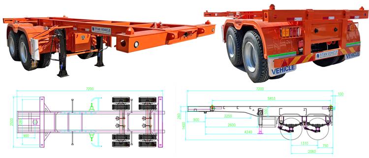 20 ft Container Trailer Price Truck for Sale In Uganda