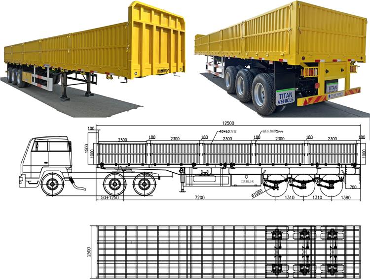 80 Ton Drop Side Trailer for Sale In Uganda