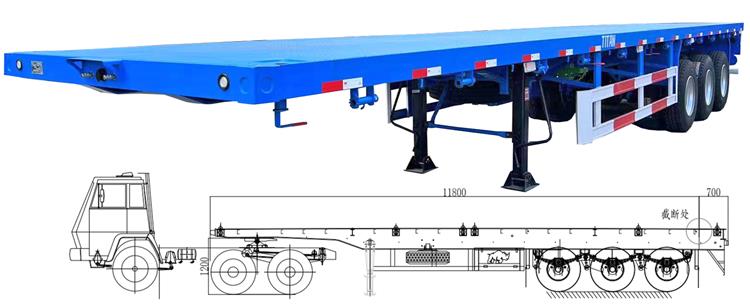 40 foot Flat Deck Trailer for Sale In Uganda