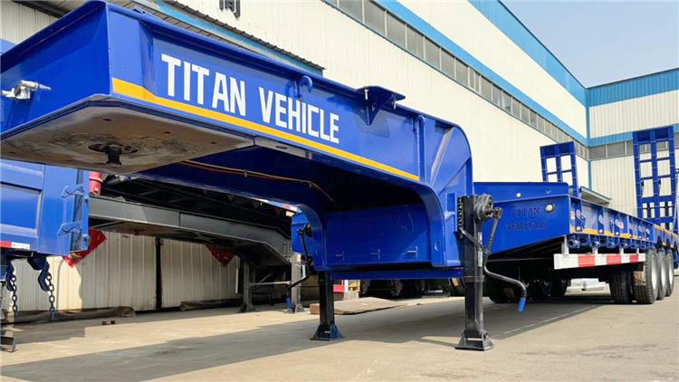 Tri Axle 60 Ton Low Bed Truck Trailer Price for Sale Near Me In Uganda