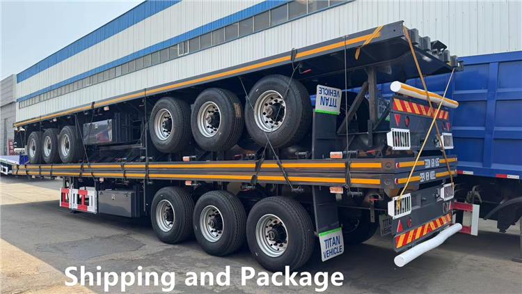 Tri Axle 40 ft Container Transport Platform Semi Trailer for Sale In Uganda