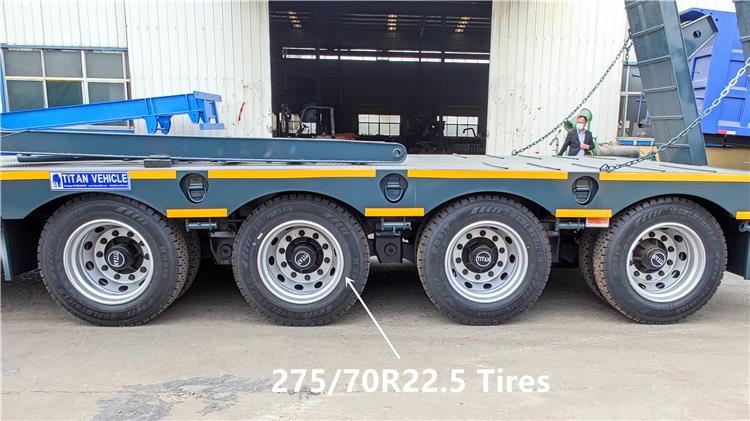 4 Axle 100 T Lowbed Trailer for Sale In Uganda Ugjin