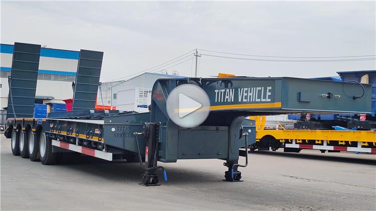 4 Axle 100 T Lowbed Trailer for Sale In Uganda Ugjin