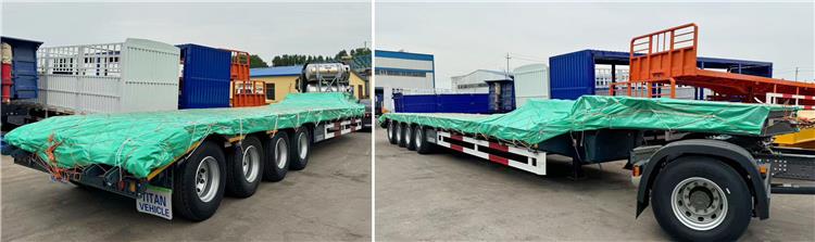 4 Axle 100 T Lowbed Trailer for Sale In Uganda Ugjin
