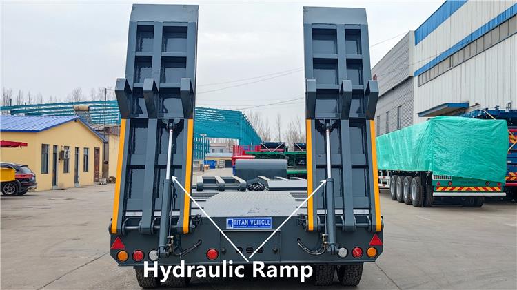 4 Axle 100 T Lowbed Trailer for Sale In Uganda Ugjin