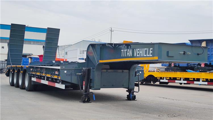4 Axle 100 T Lowbed Trailer for Sale In Uganda Ugjin