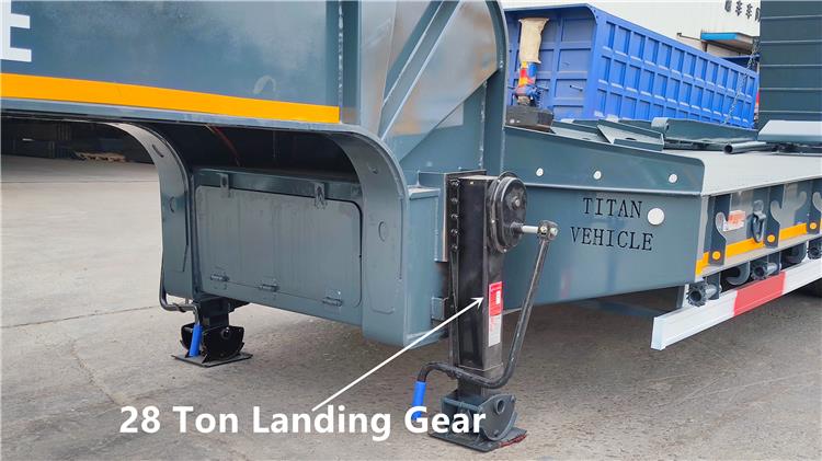 4 Axle 100 T Lowbed Trailer for Sale In Uganda Ugjin