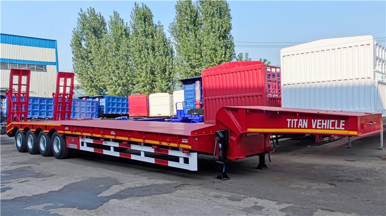 4 Axle Low Loader Truck Trailer for Sale In Uganda