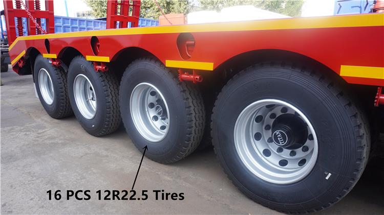 4 Axle Low Loader Truck Trailer for Sale In Uganda