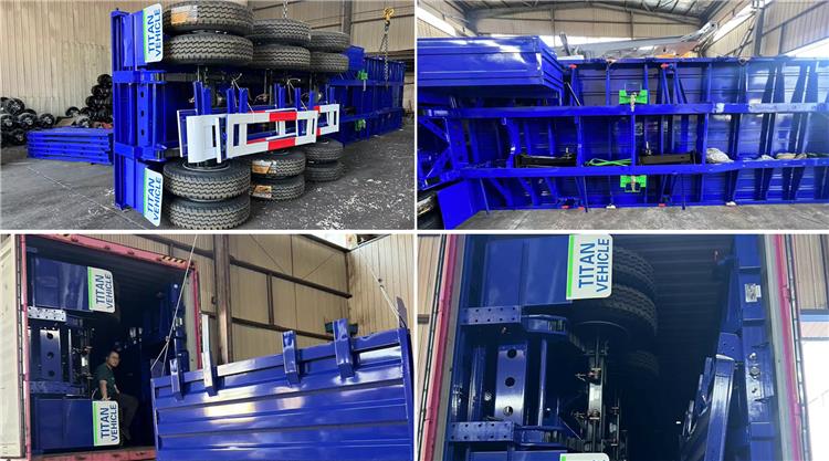 Triaxle Trailer with Boards Transport Lithium Ore for Sale In Uganda Kampala
