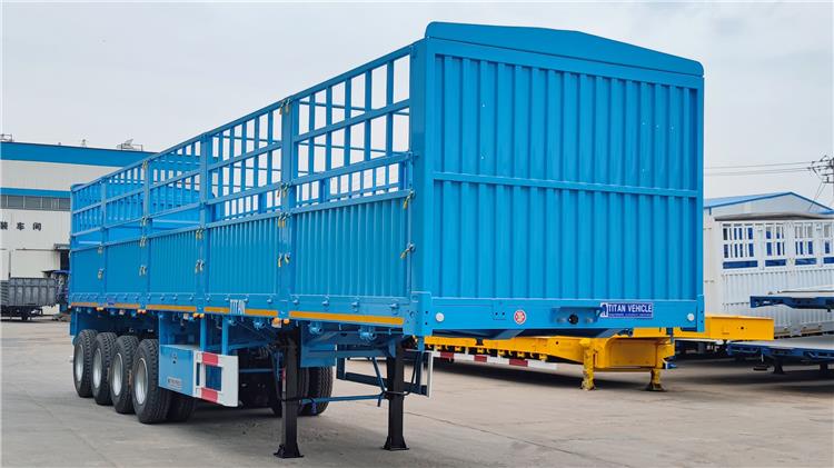 4 Axle Fence Bulk Cargo Trailer for Sale in Uganda Kampala