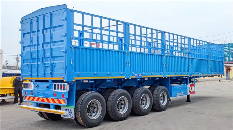 4 Axle Fence Bulk Cargo Trailer for Sale in Uganda Kampala