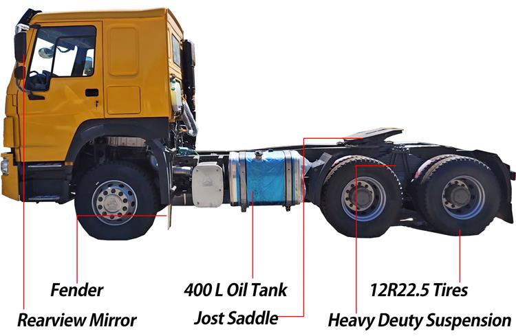 Used Howo Trucks Price in Uganda 6x4 Truck Head