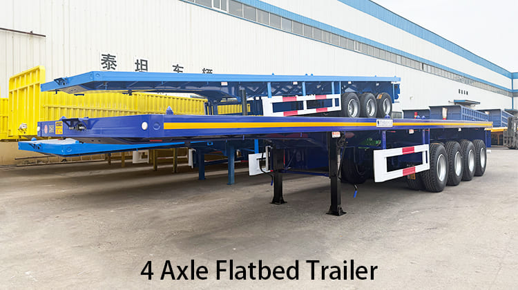 4 Axle Flatbed Trailer Manufacturers for Sale in Uganda, Ugrua