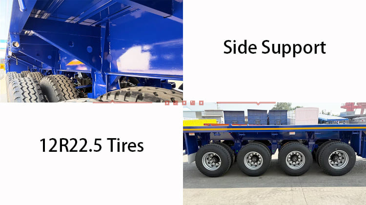 4 Axle Flatbed Trailer Manufacturers for Sale in Uganda, Ugrua