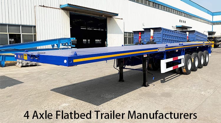 4 Axle Flatbed Trailer Manufacturers for Sale in Uganda, Ugrua